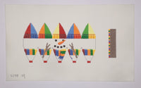 Snowman Face Hot Air Balloon