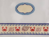 Crabs Oval Hinged Box with hardware