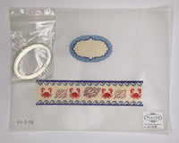 Crabs Oval Hinged Box with hardware