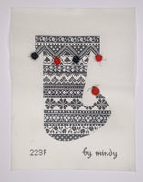 Jester Stocking - Black & White