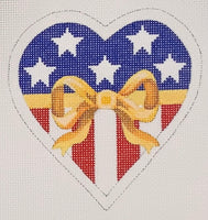 Yellow Ribbon Heart