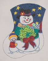 Sidney Snowman Mini Sock