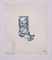 Scattered Skulls Mini Witch Sock