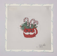 Candy Cane Mug Round
