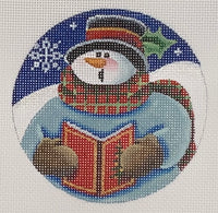 Caroling Snowman Round