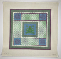 Frogs with Green Oriental Borders