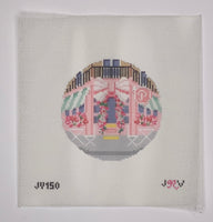 Pink Bakery Storefront Round (print)