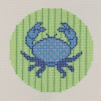 Blue crab 3" Round (Print)