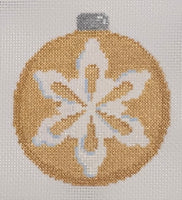 Snowflake on Gold Ball