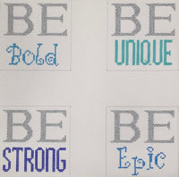 "Be" Coasters