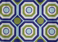 Blue/Green/White Geometric