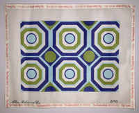 Blue/Green/White Geometric