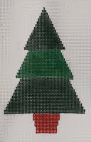 Triangle Trees - Dark with stitch guide