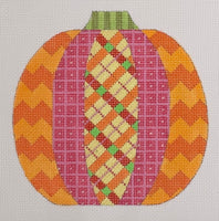 Plaid Pumpkin Patchwork with stitch guide