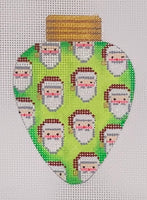 Santas Patterned Bulb