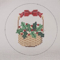 Nantucket Basket with Holly