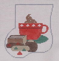 Stuffed Mini Sock: Cookies and Cappuccino