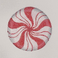 Sparkly Red Peppermint Ornament