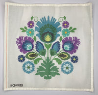 Polish Folk Design - Blue Flower