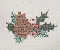 Pinecone Oval Ornament