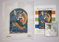 Cordelia Crescent Moon Witch with stitch guide and embellishments