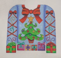 Blue Tree Tacky Sweater