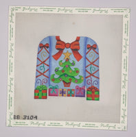 Blue Tree Tacky Sweater