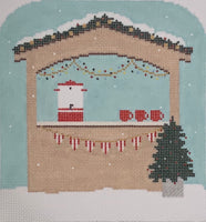 Winter Village - Hot Chocolate Stand with stitch guide