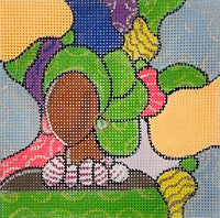 Island Beauty Square - Green