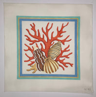 Shell/Coral Pillow