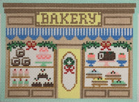 Christmas Village Bakery with stitch guide