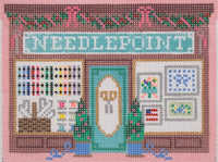 Christmas Village Needlepoint Shop
