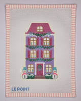 Christmas Village Purple Row House
