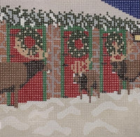 Reindeer Barn with stitch guide