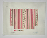 French Stripe Gusset Bag - Pink (print)