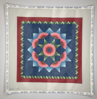 Dark Carnation Star Quilt