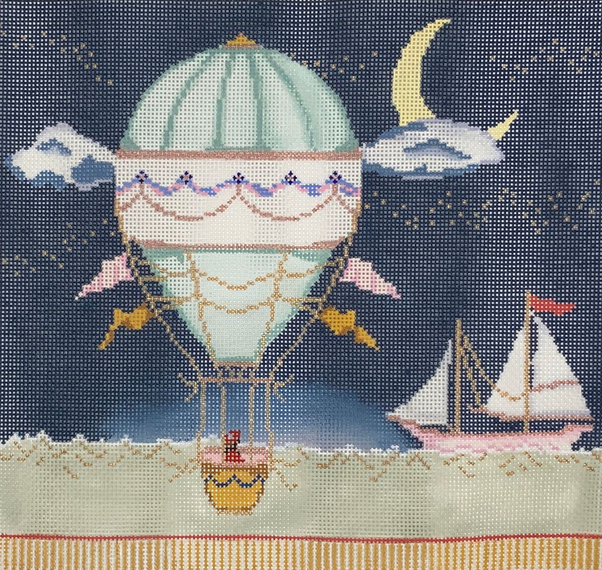 Hot Air Balloon | Needlepoint Destashing
