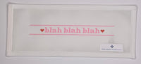 Blah Blah Blah Pink Key Fob