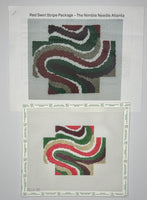 Red Swirl Stripe Package with stitch guide