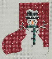 Red Background Snowman Skate