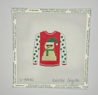 Cool Snowman on Red Sweater