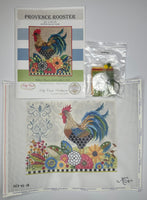 Provence Rooster with stitch guide and embellishments