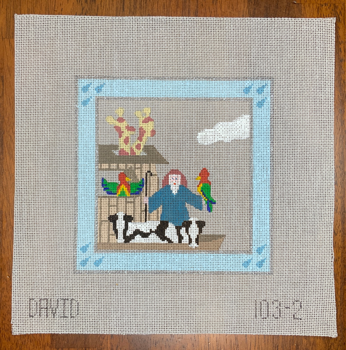 Noah's Ark Needlepoint Destashing