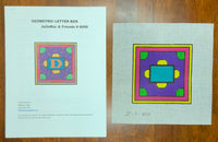 Geometric Letter Box with stitch guide