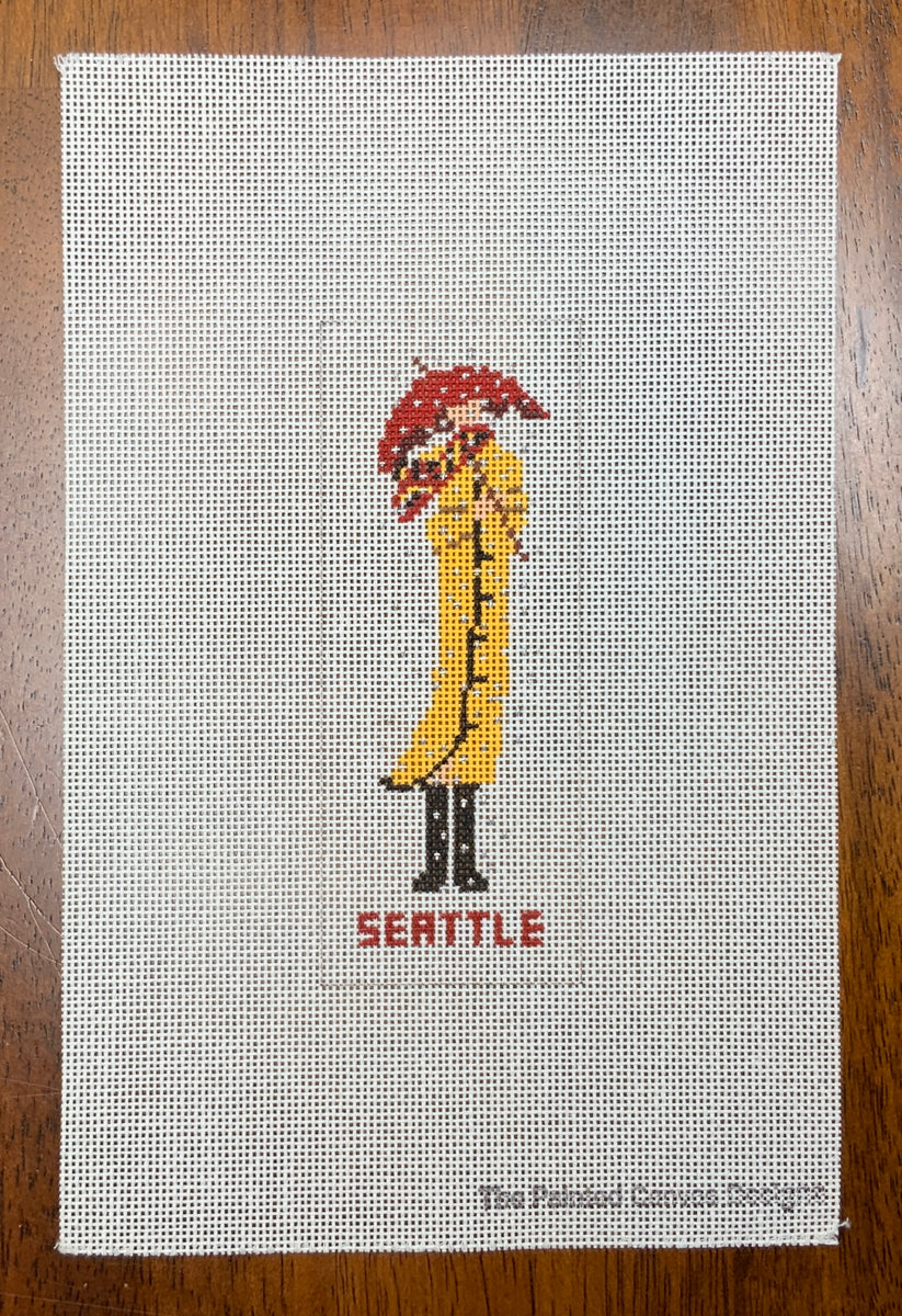 Seattle Lady Needlepoint Destashing