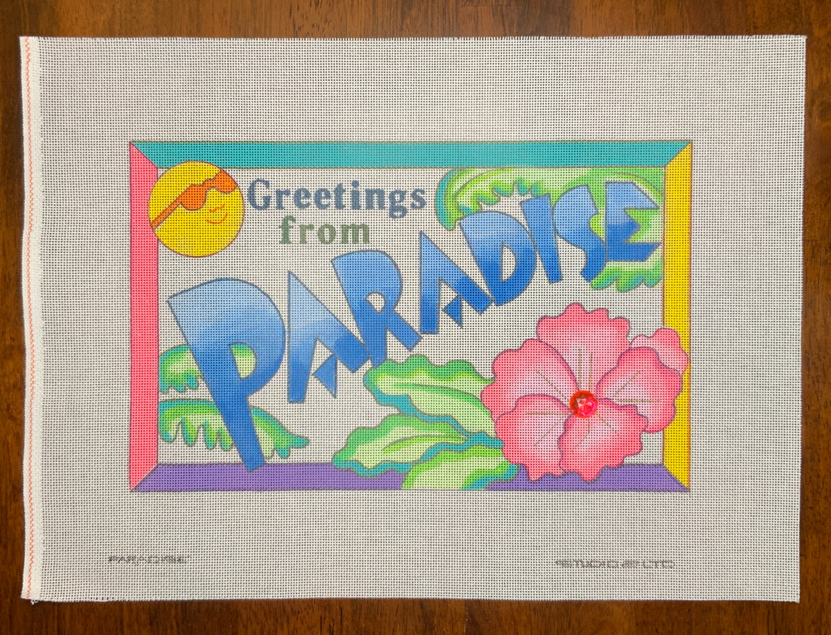 Paradise Needlepoint Destashing