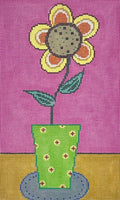 Flower in Green Vase
