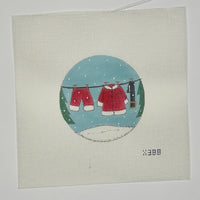 Santa Clothesline Round
