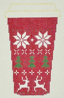 Red Fair Isle Sweater Cup
