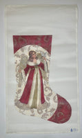 Red Angel with Dove Stocking
